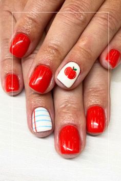 #nailart #nails #naildesign #nailideas #flores #flowers #flowersnails Back School Nails, 1st Day Of School Nails, Back To School Nail Designs For Teachers, Back To School Nails Teacher, Teacher Gel Nails