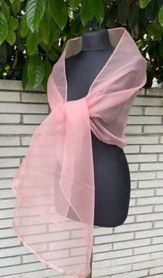 A very elegant organza shawl for your wedding party or evening dress. Made of soft organza. Color: pink rose / mauve shade . Absolutely gorgeous color. Goes well with all pink shades. Size : 200 cm x 45 cm You can use it as a wrap, shawl or stola. WE have matching bags in our Etsy Shop! WE accept credit cards! Elegant Fitted Pink Shawl, Elegant Pink Shawl For Party, Spring Wedding Shawl In Pink, Pink Wedding Shawl For Spring, Elegant Pink Party Shawl, Elegant Pink Silk Shawl, Organza Shawl, Star Shawl, Wedding Shrug