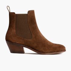 Comfortable Women's 2" Heel Chelsea Boot In Brown 'Cinnamon' Suede. Perfect For Everyday Wear. Handcrafted with the Highest Quality Materials Including Glove Leather Lining and Poron® Comfort Insoles. Free Shipping & Returns. Thursday Chelsea Boots, Thursday Boots Women, Thursday Boot Company, Thursday Boots, Heeled Chelsea Boots, Walk In My Shoes, Boot Companies, Chelsea Boots Women, Comfortable Boots