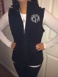 Monogrammed Vests Lands End Brand by KHPEmbroidery on Etsy, $45.00