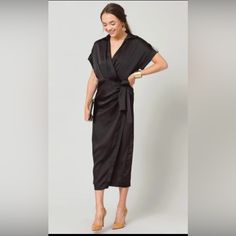 New With Tags . Black Dressy Maxi Dress For Work, Sleek Spring Maxi Dress For Night Out, Sleek Maxi Dress For Night Out In Spring, Sleek Maxi Dress For Spring Night Out, Dressy Short Sleeve Midi Dress For Night Out, Chic Black Midi Dress For Night Out, Black Dressy Midi Dress For Date Night, Chic Black Maxi Dress, Dillards Women