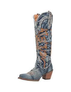 PRICES MAY VARY. Fabric Shaft Pull-On Closure Tall Blue Boots For Rodeo, Western Style Blue Boots With Reinforced Heel, Cowgirl Boots Blue, Western Turquoise Boots For Rodeo, Turquoise Western Boots For Ranch, Dingo Boots, Texas Tornado, Boots Mid Calf, Western Boot