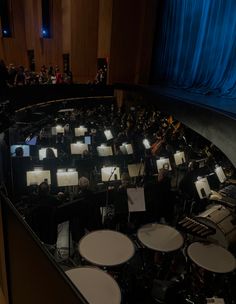 an auditorium filled with lots of musical instruments