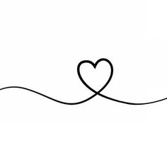 a black and white drawing of two hearts in the shape of a heart on top of a wave