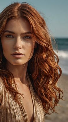 Trendy Fall Hair Colors Copper Highlights on Messy Bun for Autumn 🍂 Fall Hair, Sophisticated Style, Redheads