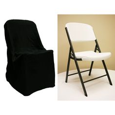 LIFETIME folding chair Cover - Black - CV Linens Diy Chair Covers, 120 Round Tablecloth, Folding Chair Covers, Spandex Chair Covers, Foldable Chairs, Chair Sashes, Chair Backs, Chair Cover, Chair Covers