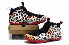 Nike Air Foamposite One Caterpillars Red/Black Mens shoes Skater Shoes, Black And White Shoes