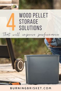 4 wood pellet storage solutions that will improve performance Wood Pellet Storage, Good Burns, Wood Pellet, Storage Buckets