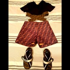 Came From Milani Boutique ! Downtown Chicago Yes Its Real ! Trendy Fitted Brown Set, Downtown Chicago, Matching Sets, Black And Brown, Fendi, Kids Shop, Chicago, Boutique, Black