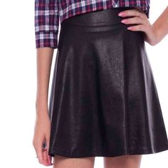 Horizon Heights High Waist Skirt Leather Skirt Outfit, Leather Pleated Skirt, Leather Clothing, Leather Skirts, Best Leather, High Waist Skirt, Sun Designs, Leather Wear, Black Leather Skirts