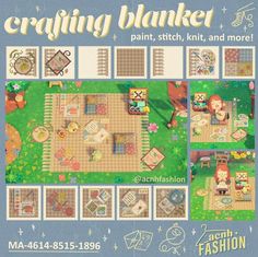 an advertisement for the crafting blanket company