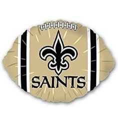 the new orleans saints football shaped foil balloon