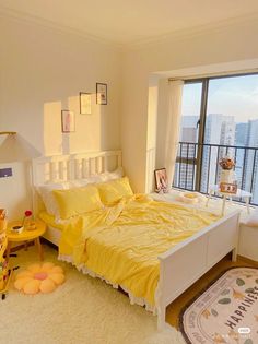 the bedroom is clean and ready to be used for children's playtimes