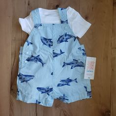 New With Tags Short Sleeve Bodysuit Overalls-Shorts Playful Blue Short Sets, Blue Short Sets For Playtime, Blue Short Playtime Sets, Baby Boy Overalls No Shirt, Cute Blue Unisex Onesie, Baby In Overalls Boys, Hot Pink Pants, Overalls Shorts, Navy Blue Overalls Baby