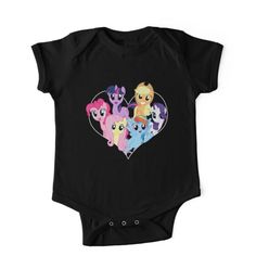 Soft and durable One-Piece - Short Sleeve kids clothing. Solid colors are 100% cotton, heather colors are cotton blends. Range of color options. chest heart ponies Baby One Piece, Ponies, Kids Clothing, My Little Pony, Color Options, Solid Colors, Baby Onesies, Kids Outfits, Cotton Blend