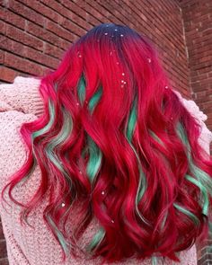 Funky Hair Colors, Amber Hair, Mermaid Hair Color, Creative Hair Color, Hair Color Crazy, Holiday Hair