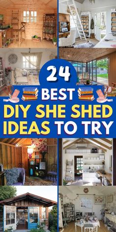 the best diy she shed ideas to try for your house in 24 minutes or less