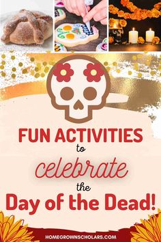 Dia De Los Muertos Games For Kids, Dia De Los Muertos Kids Craft Ideas, Ward Activity Ideas, Halloween Sensory Bin, Breakfast Theme, Activity Days Ideas