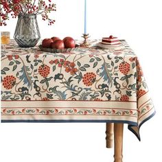 patdrea French Linen Pattern Tablecloth Soft Durable Floral Table Cloth Designer Kitchen Dining Tablecloth for Rectangular Tables for Parties Christmas 67"x 67" Package Includes:1pc rectangular tablecloth.The length of the tablecloth hanging on one side in the display picture is about 40cm (16 inches),you could buy the corresponding size accordingly to achieve the desired matching effect,the above suggestions are for reference only, please choose according to the actual measurement when buying. Unique Design: Our products are like works of art, each design is hand-drawn by our exclusive artists, showcasing exquisite details and gorgeous colors. They not only capture classic and trendy patterns, but also perfectly blend artistic and aesthetic senses through various forms of expression, addi Floral Table Cloth, Dining Tablecloth, Pattern Tablecloth, Linen Pattern, Designer Kitchen, French Table, Floral Table, Floral Tablecloth, Tablecloth Fabric