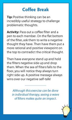 This is from my recently released 99 card therapeutic card deck, with five sections including CBT, DBT, ACT, Positive Psychology and Group Team-building. Easlily adapted for individual counseling and self-help. Click the card for more free samples Dbt Group Activities, School Social Work Activities, Social Work Activities, Adolescent Therapy, Dbt Therapy, Cbt Therapy, Dbt Skills