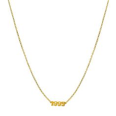 The Year Necklace is a memorable piece of jewelry made by a special moment in time. It features the block numbers of your choice, from the years 1969-2000, on an elongated linked chain. Popular dates such as anniversaries, birthdays and travel years can be marked with this timeless necklace. 18k gold plated brass Adjustable 15" with 1" extender Lobster clap closure 25mm ‘year’ pendant ALL SALES FINAL ON SALE ITEMS Block Numbers, Year Necklace, Nameplate Necklace, Moment In Time, Crossbody Tote Bag, Accessories Bags Purses, Crossbody Tote, The Block, Name Plate