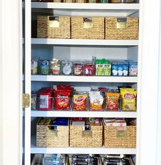 a pantry filled with lots of food items