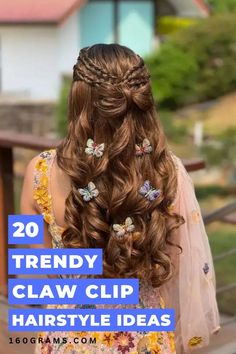 Save this pin to discover 20 effortlessly chic claw clip hairstyles for every occasion. Elevate your look with these trendy styles and be ready to slay any event with confidence. #ClawClipHairstyles #FashionBlog #HairInspo