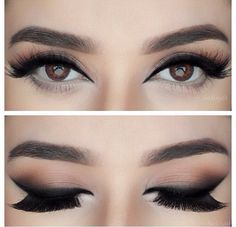 Soft glam Black Eye Makeup, Make Up Inspiration, Cat Eye Makeup, Makati, Pretty Makeup