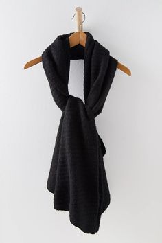 Ripple Recycled Blend Blanket Scarf | Free People Oversized Scarf, Blanket Scarf, Black Fits, Boho Clothing, Knit Scarf, Layering Pieces, Soft Knits, Winter Scarf, Boho Outfits