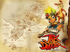 an image of a cartoon character on top of a piece of paper with the title jak and dawk