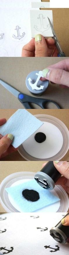 the instructions for how to make an easy diy project with paper, scissors and glue