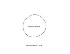 a diagram with the words everything we don't know