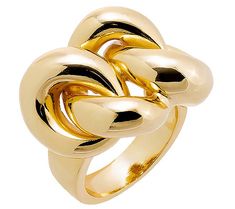 The wow factor is strong with this one. Boasting a chunky chain-link design and brilliant polished finish, this ring makes a bold statement in a big way. From by Adina Eden. Link Design, Wow Factor, Chain Ring, Wow Products, Chain Link, Gold Ring, Eden, Gold Rings, Jewelry Rings