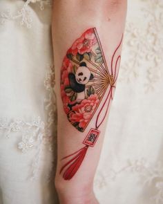 Men Tattoo Quotes, Body Painting Art, Art Tattoo Ideas, Panda Tattoo, Mouse Tattoos, Men Tattoo, 4 Tattoo