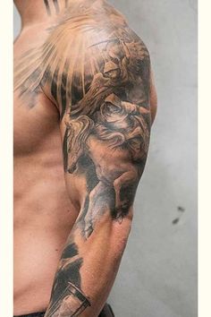 Best Tattoos Designs - Looking for Best Tattoo Designs - 46 Knight Tattoo, Chest Tattoo Men, Tattoo Desings, Tattoo Style Drawings, Best Sleeve Tattoos