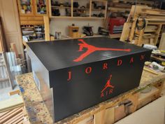 Store up to 16 pair of Shoes / Sneakers in this Mega Shoebox.Handcrafted and Handpainted. These are made to order. Please allow 5 to 6 weeks Jordan Shoe Box Storage, Jordan Shoe Box, Big Shoe Box, Nike Shoe Box, Giant Shoe Box, On Love, Shoe Box Storage, Jordan Shoe, Sneaker Storage