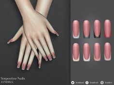 the manies are all different colors and shapes for each individual to use on their nails