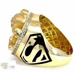 10K Gold Octopus Ring Available With These Specifications: Metal: 10K Gold Color: Yellow Weight: 8 Grams Stones: Cubic Zirconia Size: 9 (Can Be Resized To Any Size Needed) Skull With Tentacles, Octopus Ring, Gents Ring, 10k Gold Ring, Superman Logo, The Skull, 10k Gold, Satin Finish, Octopus