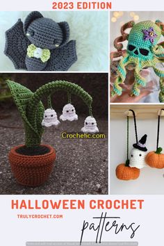 crochet patterns for halloween decorations and crafts