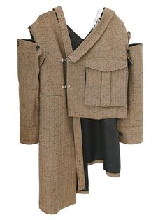 Mastai Deconstructed Irregular Jacket Deconstruction Fashion, Autumn Winter 2022, Blazer Casual, Casual Date Night, Accessories Bags Shoes, Elegante Casual, Sleeve Women, Woolen Coat, Winter 2022