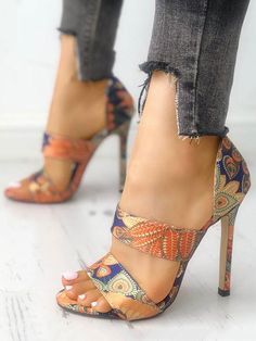 SkuCY-!123939MaterialMicrofiber FeatureOpen Toe , Printed OccasionCasual , Vintage , Original Creation SeasonsSummer TypePumps Sandals Heels HeightSuper High (8cm-up) ColorORANGESizeUS 6 | EU 36 2/3 | UK 4 | CN 36,US 6.5-7 | EU 37 1/3 | UK 4.5 | CN 37,US 7.5 | EU 38 | UK 5| CN 38,US 8 | EU 38 2/3 | UK 5.5 | CN 39 Please consult the size chart we provide for this item's measurements to help you decide which size to buy.Please note: There may be 1-3cm differ due to manual measurement.CMINCHFoot Le Summer High Heels Sandals, Sparkly High Heels, High Heels Classy, Womens Black Booties, Silver High Heels, Prom Shoes, Black High Heels, Pump Sandals, Phuket