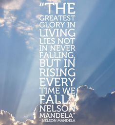 the sun shining through clouds with a quote from nelson mahlola on it that says,