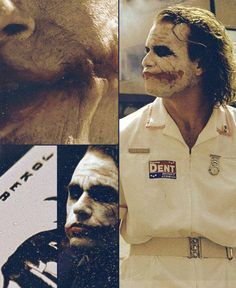 three different pictures of the joker