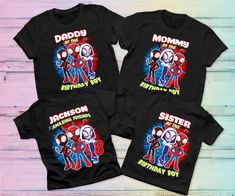 Enjoy your celebration with this Spidey and his amazing friends birthday tshirt! Matching family designs for the whole family! Available in a wide range of colors! HOW TO ORDER: -Select color and size -add custom name and age in the personalization section -if ordering more than one shirt, add each additional shirt to cart before checking out -Free shipping on orders over $35 Shipping and Delivery Times 1-3 Business days to Create your shirt. 3-5 Business Days in Shipping. Returns There are no r Spider Man Birthday Outfit, Spidey And His Amazing Friends 3rd Birthday, Spider Man And Amazing Friends Party, Spidey And His Amazing Friends Birthday Shirt, Spiderman Birthday Shirts For Family, Spidey Birthday Shirt, Spidey And Friends Birthday Party, Spiderman 3rd Birthday Shirt, Spider Man Birthday Shirt Boys