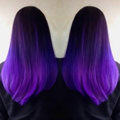 Hair Dye Purple, Brown Ombre Hair Color, Best Ombre Hair, Purple Ombre Hair, Brown Ombre Hair, Ombre Hair Blonde, Semi Permanent Hair Color