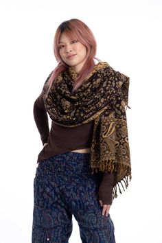 A lovely long, wide shawl with a paisley design which can also be worn as a wrap or oversized scarf. Made of yaks wool which feels really soft and cosy next to your skin and keeps you warm in winter. Measures 80 x 37"  Code: RAJ SHAWL (RGYAKS)  Colour: Black Large Floral Also available in Burgundy and Black Small Floral Hippie Shawl, Hippie Scarf, Oversize Scarf, Meditation Blanket, Paisley Scarf, Boho Paisley, Blanket Shawl, Oversized Scarf, Wrap Shawl