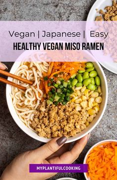 vegan japanese ramen healthy vegan miso ramen