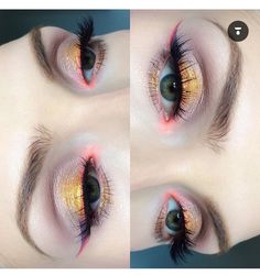 ✨sydneyroyy✨ Pink Gold Makeup, Cultural Beauty, Make Up Inspiration, Make Up Videos, Beauty Make-up, Gold Makeup, Makeup Hacks, Creative Eye Makeup