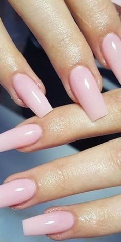 Light Pink Acrylic Nails, Pink Toe Nails, Light Pink Nails, Broken Nails, Pink Nail Designs, Pink Acrylic, Trim Nails, Pink Acrylic Nails