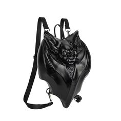 Gothic Black Vampire Bat Backpack Bat Backpack, Halloween Backpack, Bat Shape, Black Vampire, Crop Pullover, Adventurous Women, Bag Decoration, Backpack Handbag, Vampire Bat